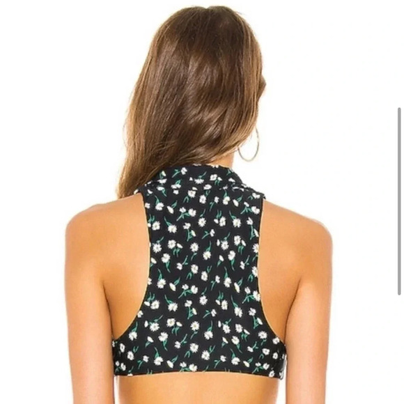 Onia × WeWoreWhat Solerno Daisy Tie Front Bikini Top Size XL - Picture 3 of 6